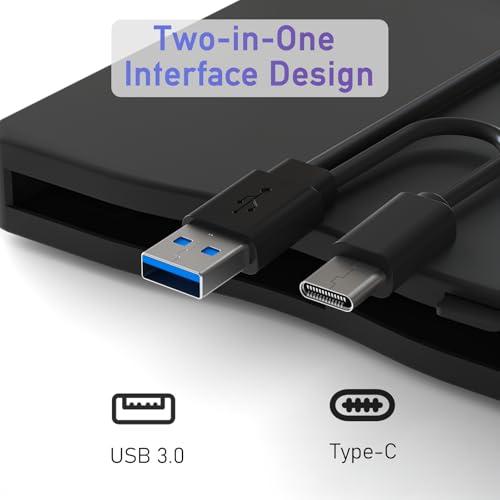 wintale wintale USB Floopy Drive,Portable 3.5\" USB External Floppy Disk Drive,Slim Plug and Play 1.44 MB FDD for PC Windows 2000/XP/Vista/7/8/10/11 Mac