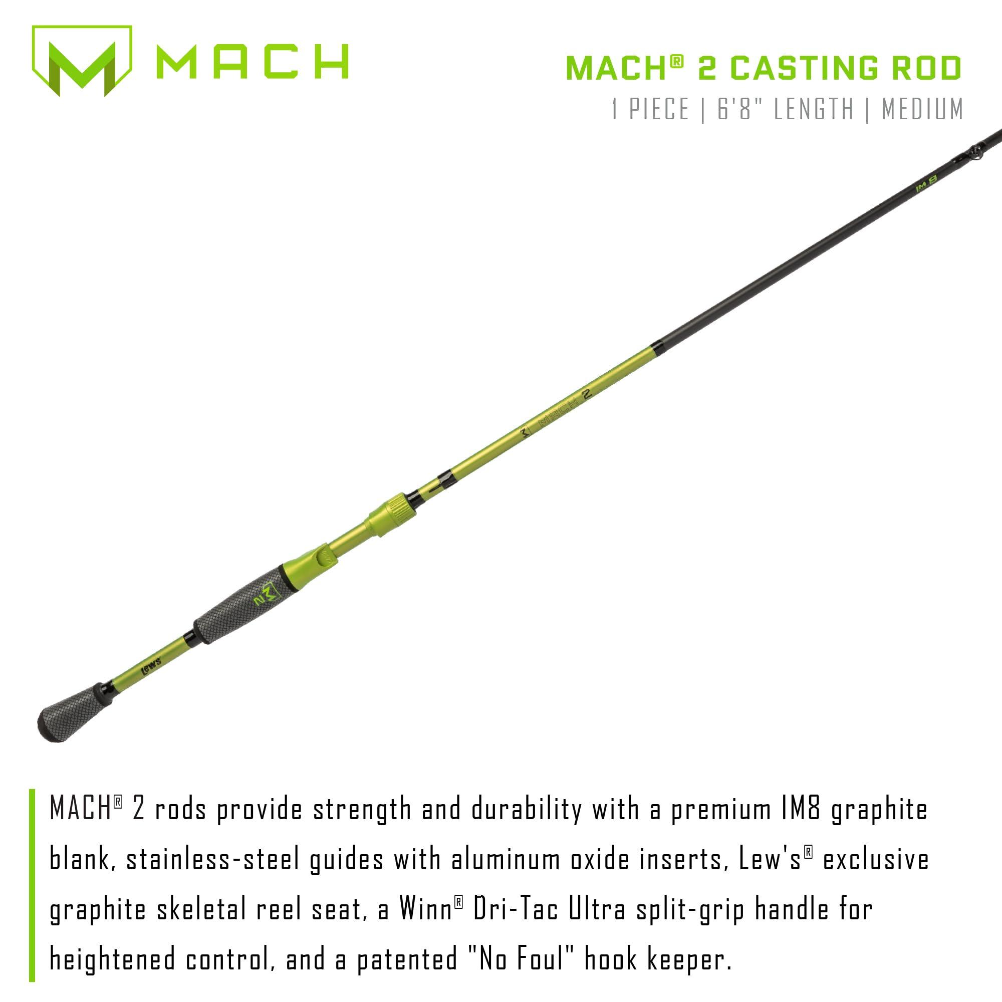 Lew's MACH 2 6'8" Med Moderate Fast Cast Rod