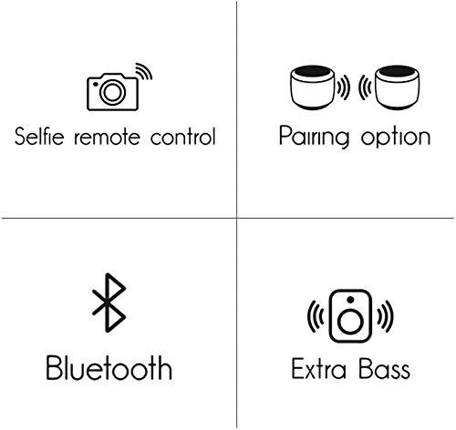 Fashionit Fashionit U Boost Speaker | Stylish Portable Wireless Bluetooth 5.0 with Built-in Subwoofer and Mic | Perfect Mini Speaker for Home, Parties, Travel! Small Device, Rich Sound | Gemstone