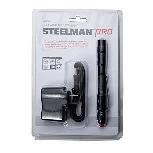 Steelman Pro Steelman Pro 78609 Rechargeable 70 Lumen Pen Light in Black