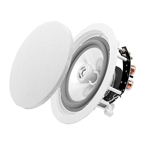 OSD Audio OSD Audio ICE840WRS 8" Weather Proof Outdoor Rated Ceiling Speakers Aluminum Grill Swivel Tweeter W/Crossover - 4 Pack