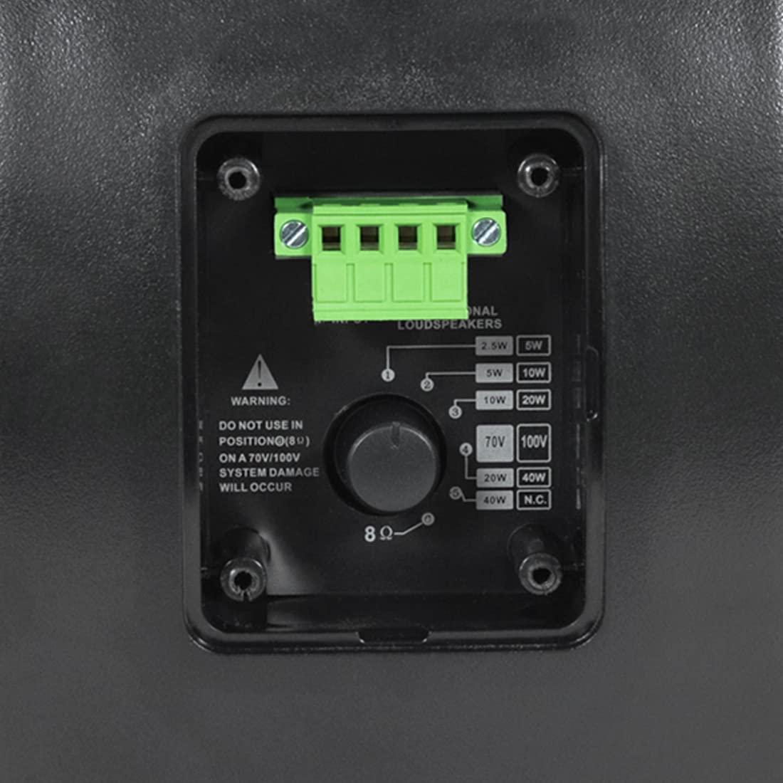 Pure Resonance Audio Pure Resonance Audio S5 4.5" 70V or 8ohm Indoor/Outdoor Surface Mount Loudspeakers (4 Speakers, Black)