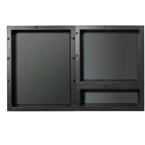 Tile Redi USA Redi Niche Triple Niche Recessed Shower Shelf- Black, Three Inner Shelves , 32-Inch Width x 20-Inch Height x 4-Inch Depth