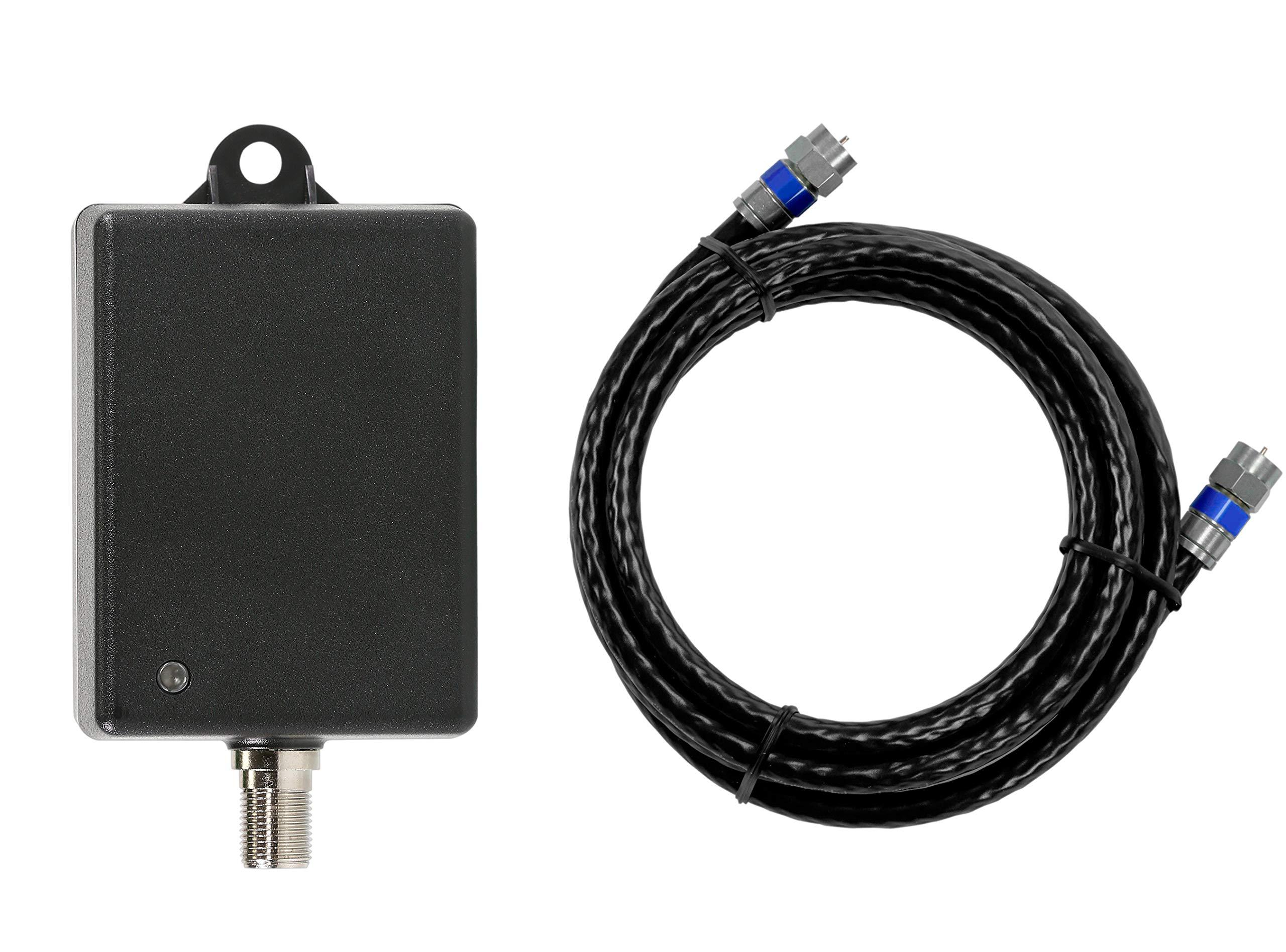 Channel Master Channel Master Ultra Mini TV Antenna Amplifier, TV Antenna Signal Booster for Improving Antenna or Cable TV Signals to a Single Television (CM-3410),White