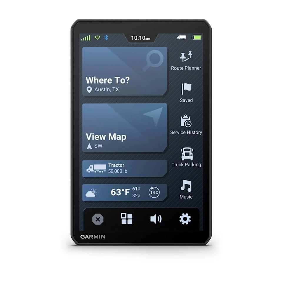 Garmin Garmin Dezl OTR820 GPS Truck Navigator 8" Display Touchscreen, Commercial GPS Navigation for Semi-Truck Drivers, Bundle with 32GB SD Memory Card + dzl Headset 110 Premium Trucking Headset + More