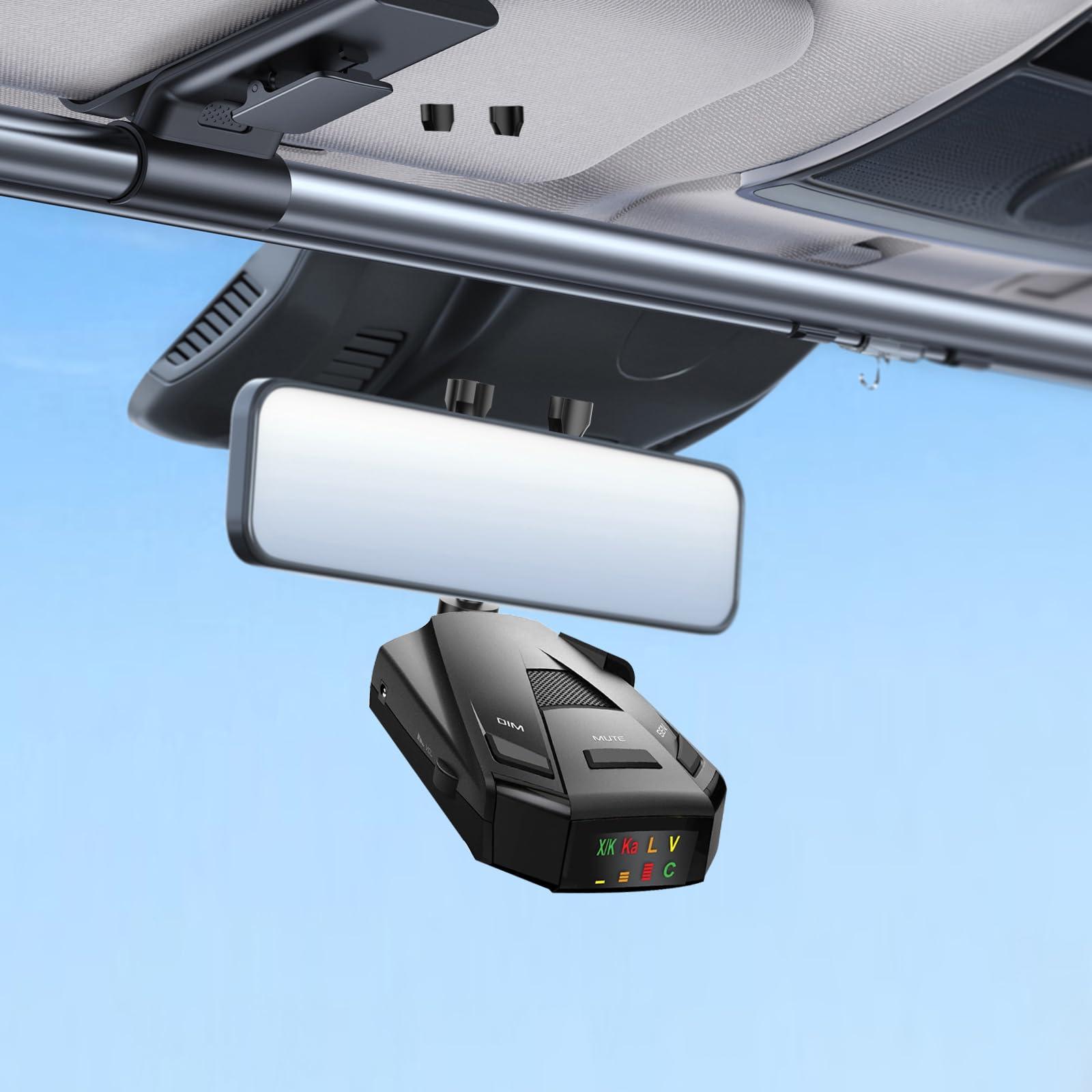 SDSACZMU Radar Detector Mount, Car Rearview Mirror Radar Detector Bracke, for Cobra iRadar ESD SPX RAD 480i 450 380 7800BT Radar Detector, Easy to Install