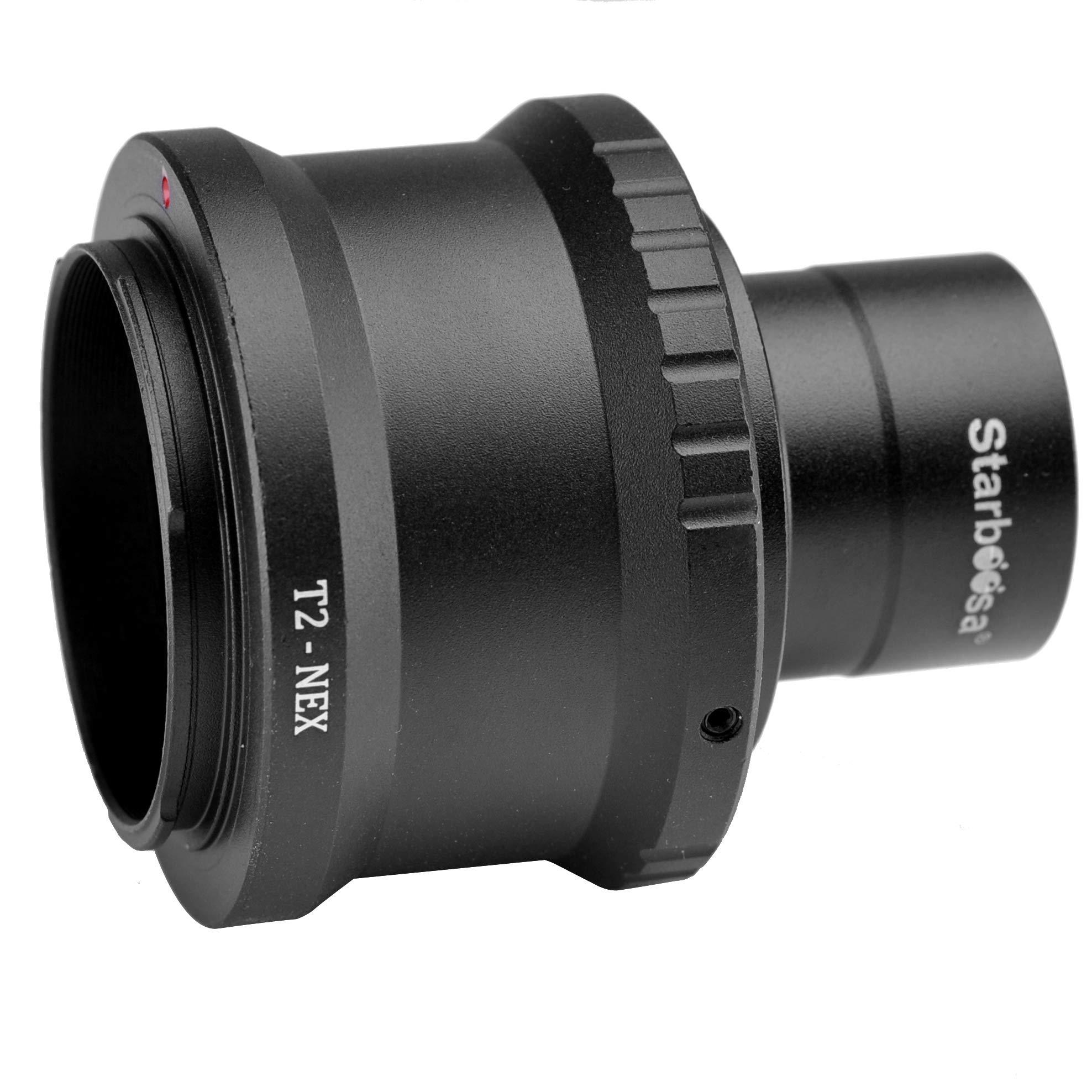starboosa Starboosa T2-Ring & M42 to 1.25" Telescope T Adapter - For Sony NEX-3, 5, 6, 7, 5R, VG40, A7R II, A6300, A6000 Etc