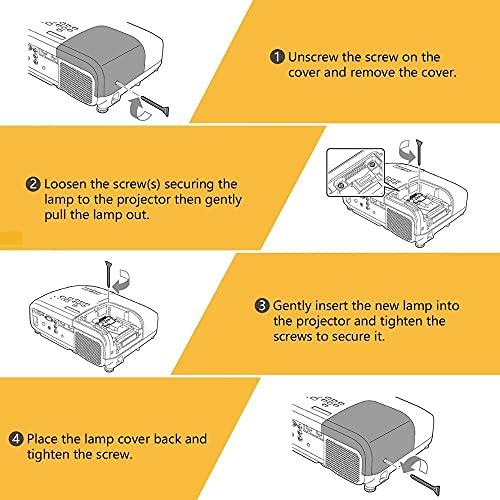 mzdgqqg D95-LMP Projector Lamp Bulb with Housing for Toshiba 52HM95 TV Lamp