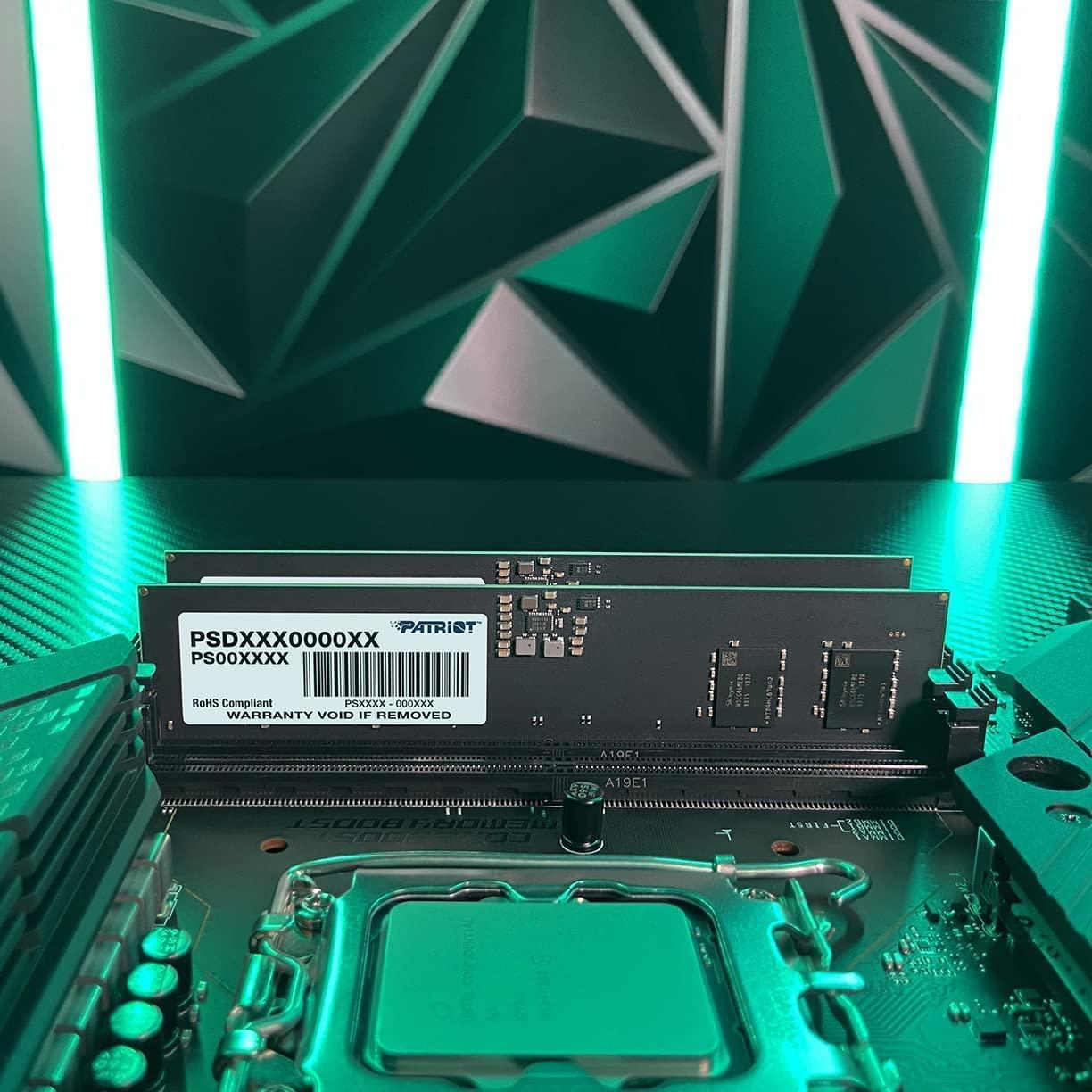 Patriot Memory Patriot Memory Signature DDR5 RAM 16GB (2X8GB) 5600MHz CL46 UDIMM Desktop Memory Kit - PSD532G5600K