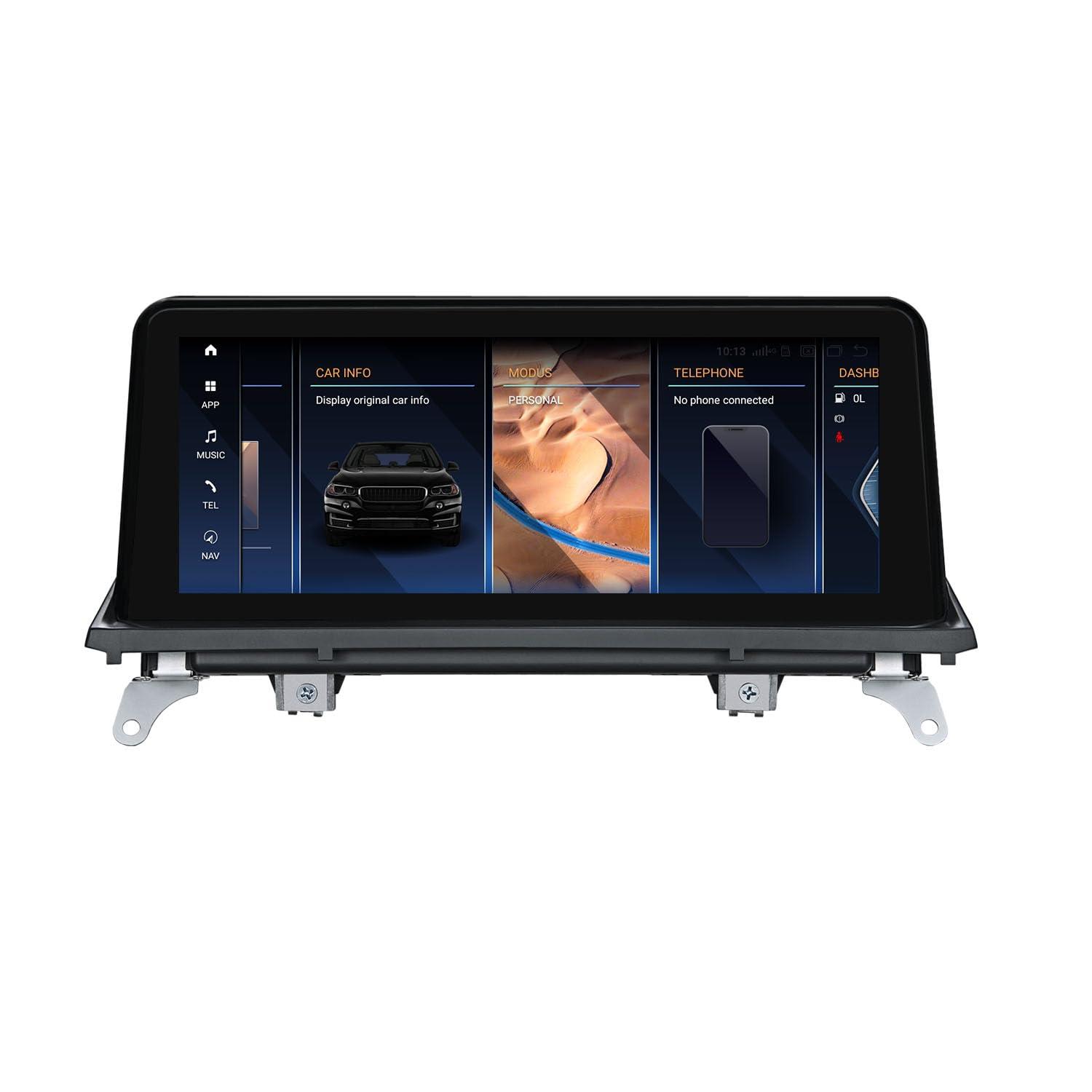 Koason E70 E71 2007-2009 10.25" Black Screen Monitor Android Auto Radio Video Media Player GPS Navigation for BMW X5 X6 X5M X6M Multimedia CCC