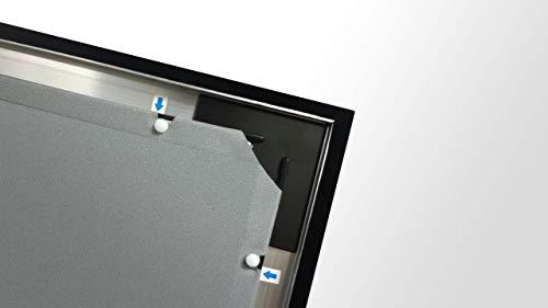 Silver Ticket Products Silver Ticket Products STR Series 6 Piece Home Theater Fixed Frame 4K / 8K Ultra HD, HDTV, HDR & Active 3D Movie Projection Screen, 16:9 Format, 128" Diagonal, Silver Material STR-169128-S