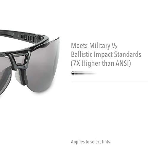 Honeywell Ademco UVEX by Honeywell S4201 Protégé Safety Eyewear, Metallic Black Frame, Gray Ultra-Dura Hardcoat Lens