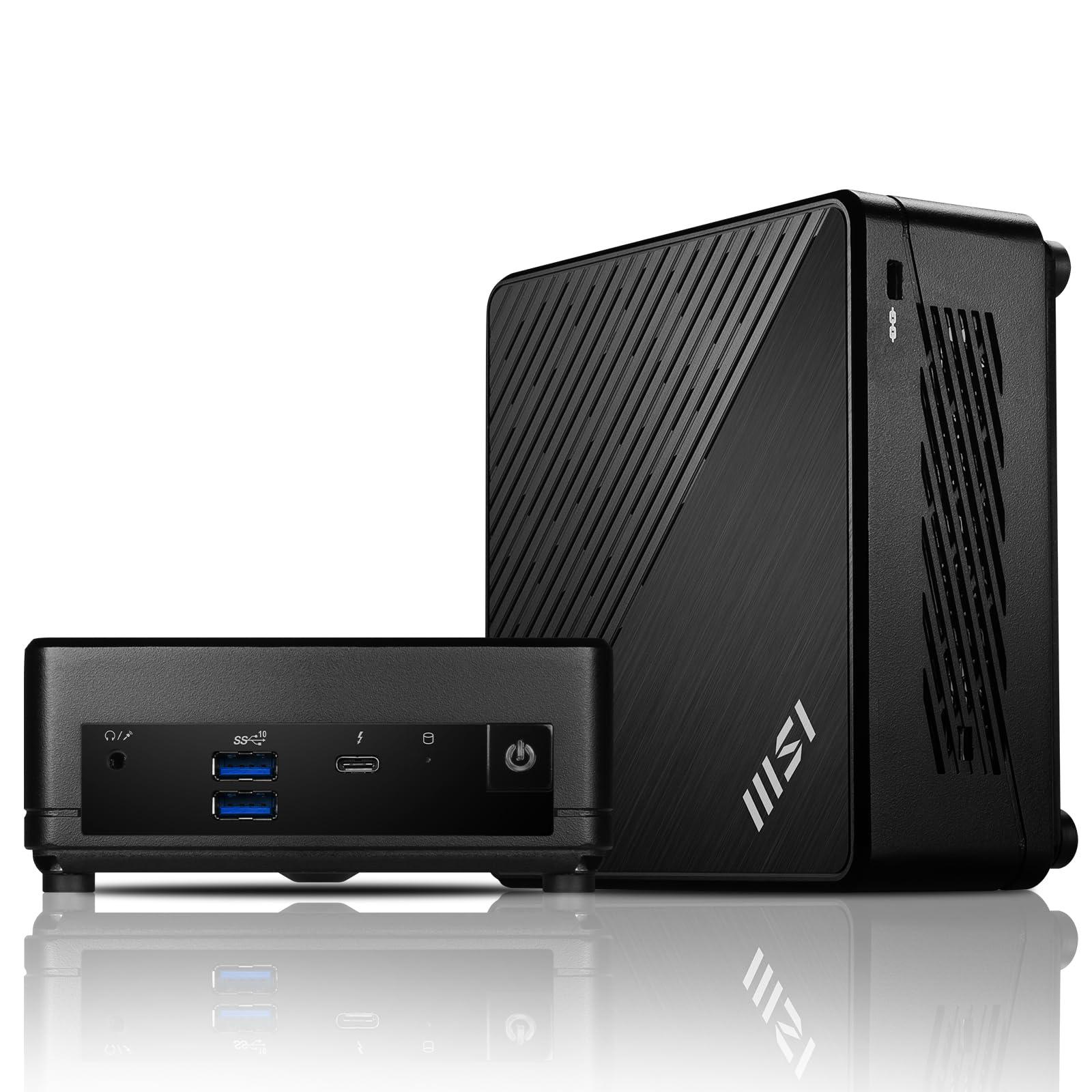 MSI MSI Cubi 5 Professional Mini PC, 12th Gen Intel i5-1235U Processor (Beats Ryzen 7 5700U), 16GB RAM, 512GB SSD, Wi-Fi 6, Windows 11 Pro, Support 4K@60Hz Display, Seamless Multitasking at Work/Gaming