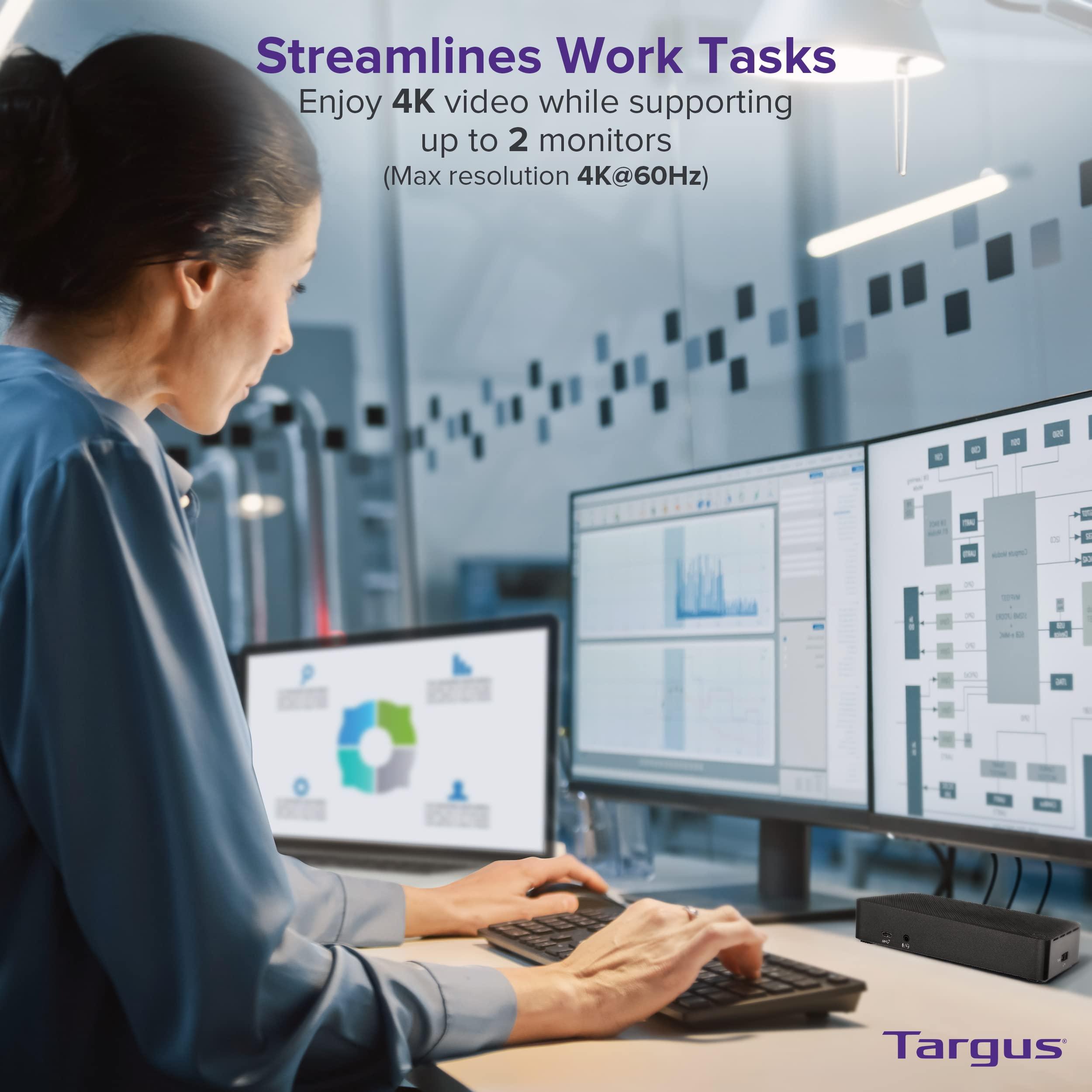 Targus Targus USB C Docking Station Universal DV4K (Renewed)