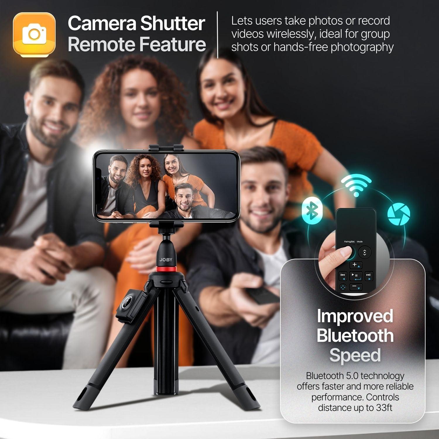 TNP Products TNP Bluetooth Remote Control for iPad iPhone - Trackpad Media Presenter for iOS Mac Android Tablet PC - Wireless Camera Shutter, Media Button, Presentation Clicker, iPad Air Pro, MacBook Pro Mini M1