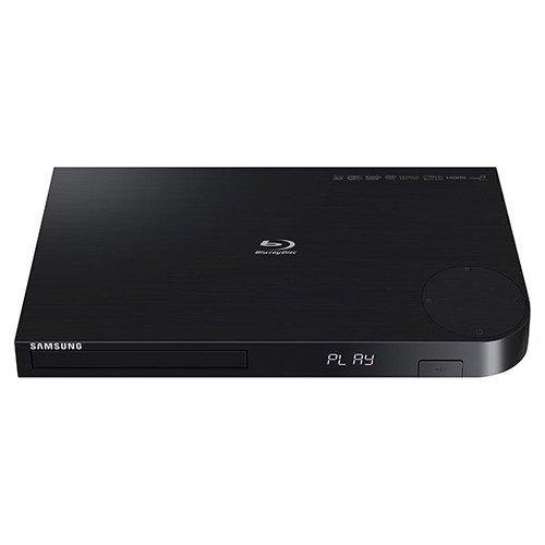 SAMSUNG Samsung 3D Blu-ray DVD Disc Player With 4K UHD Upscaling & Built-in Wi-Fi Plus CubeCable 6Ft High Speed HDMI Cable (Renewed)