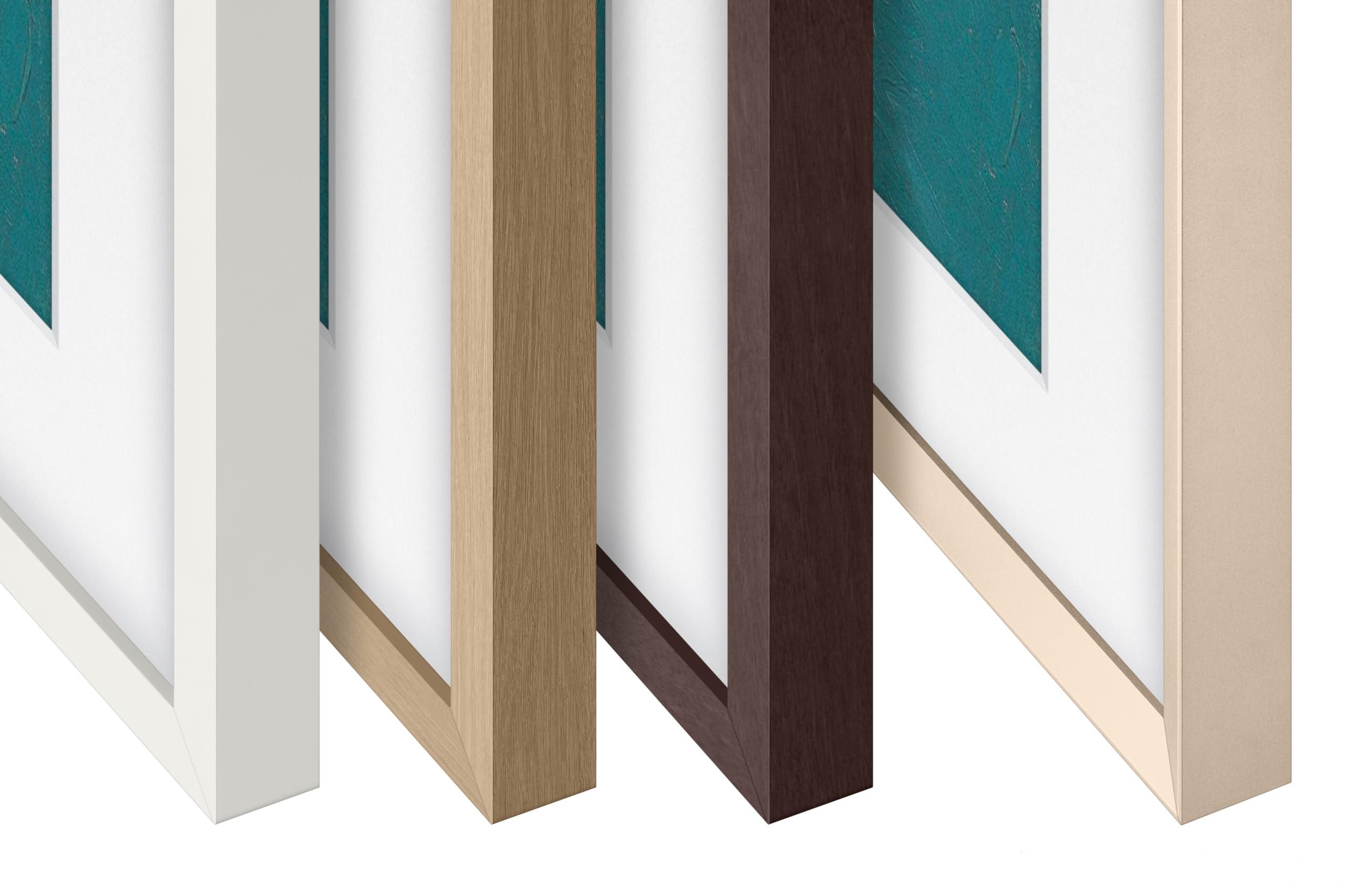 SAMSUNG SAMSUNG 43-inch The Frame Customizable Bezel, Modern Teak (VG-SCFA43TKBZA, 2021 Model)