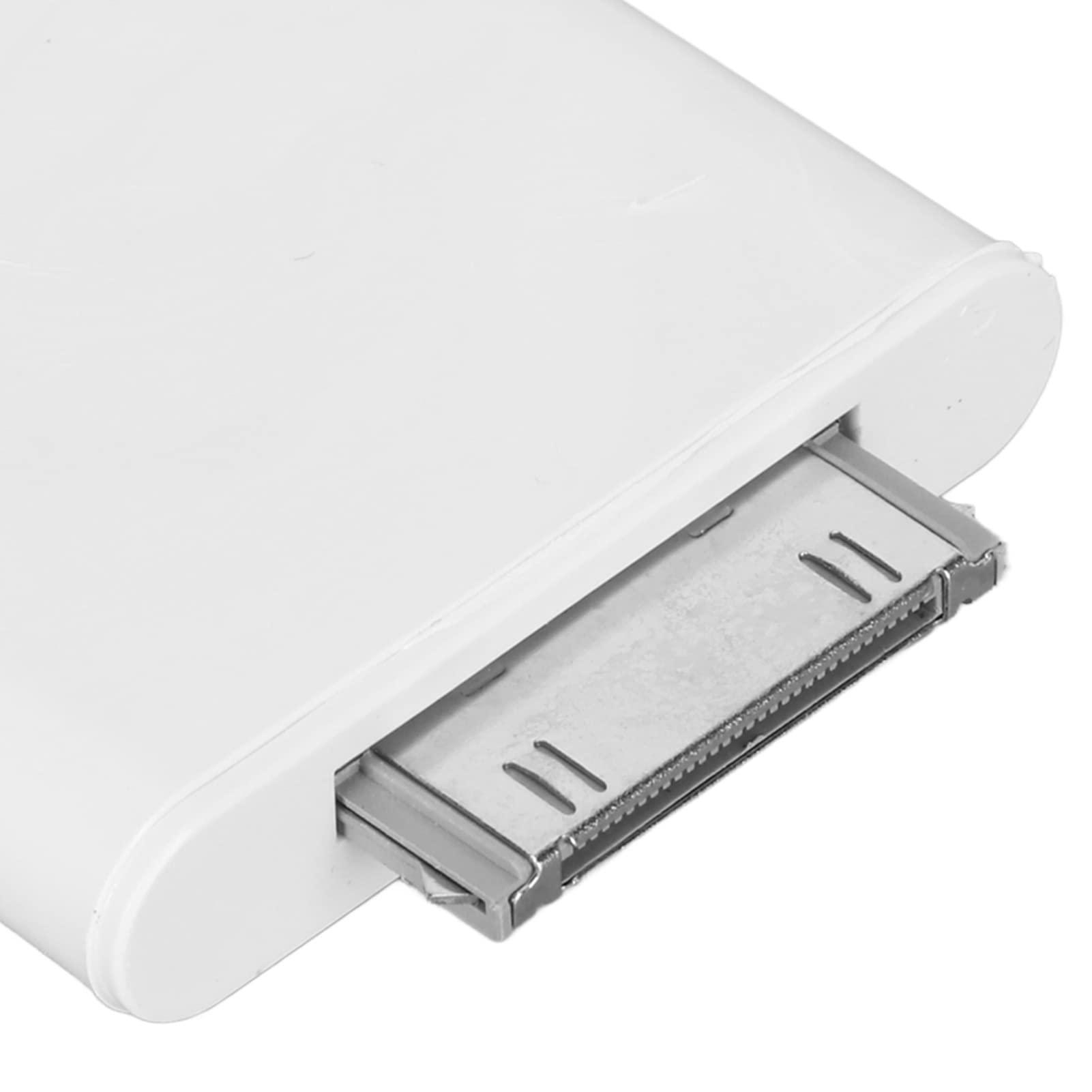 VBESTLIFE VBESTLIFE 30 Pin Bluetooth Adapter Receiver, Bluetooth Transmitter Plug and Play & Automatic Compatible with iOS Pod and Other 30 Pin Dock Speakers (White)