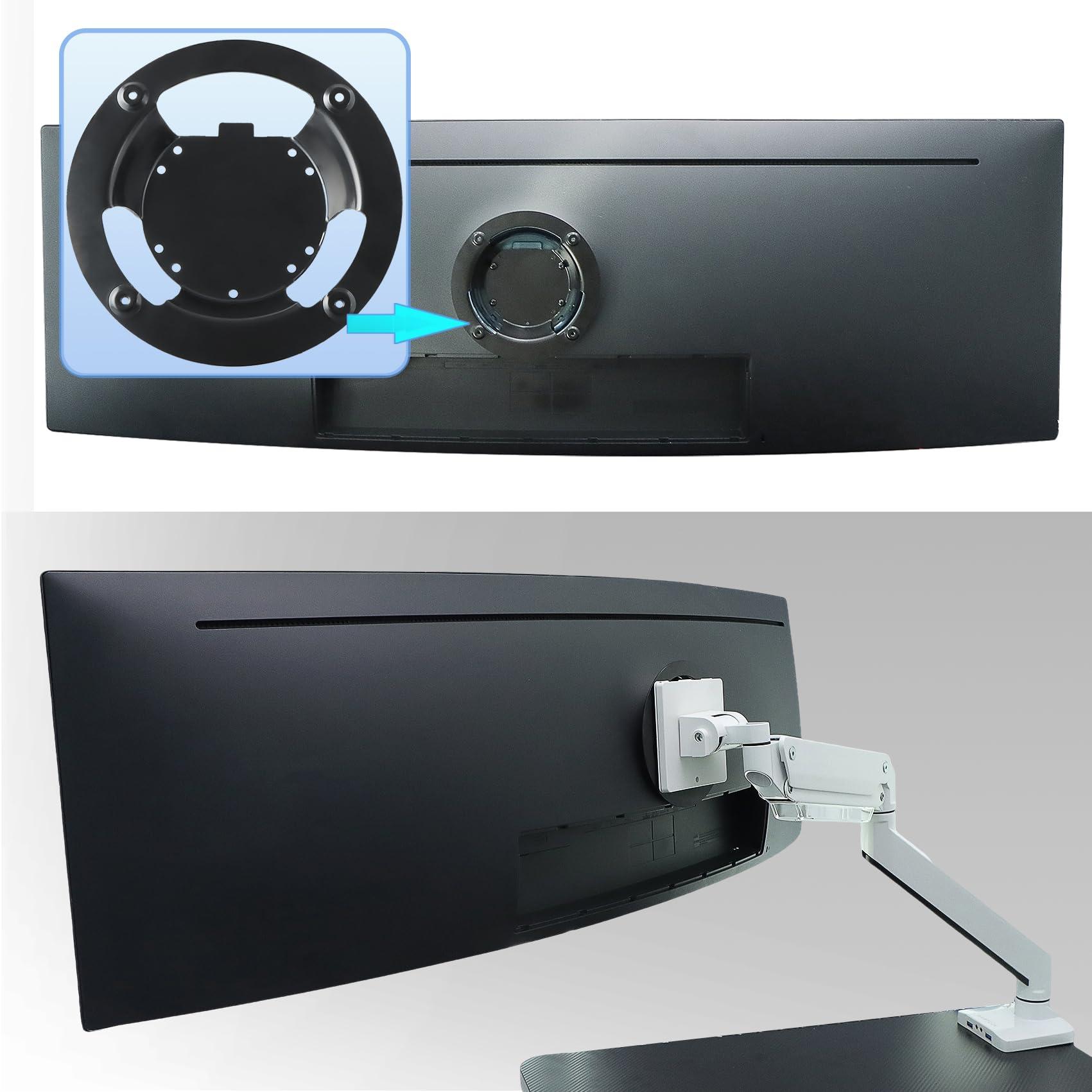 Tjyuze BN96-42913A/BN61-14898A Wall Mount Adapter Bracket Compatible with Samsung Odyssey G6 VESA G7 27\" 28\" 32\" 49\" LC27G75T S28BG702EC LC32G75T C49HG90D C49J890D S49A950UIC C49RG90SSN