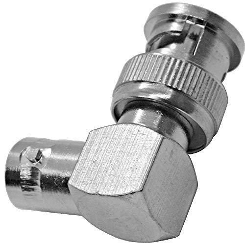 Seismic Audio Seismic Audio - SAPT526-10 Pack of Right Angle BNC Male to BNC Female Video Cable Adapters for CCTV, Cable, Satellite