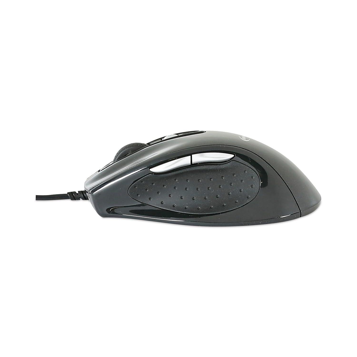 Innovera Innovera IVR61014 USB 2.0 Right Hand Use Full-Size Wired Optical Mouse - Black