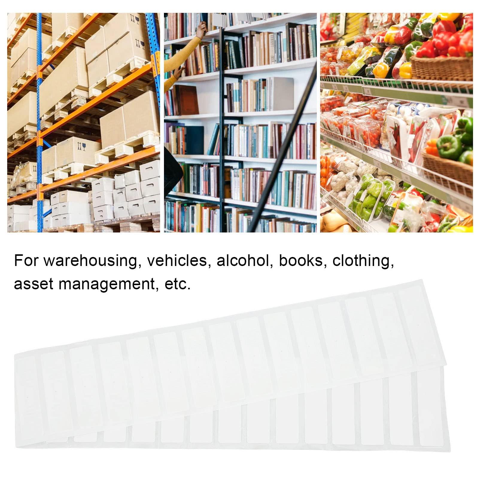 Cyrank 100PCS UHF RFID Tag, 73x20mm RFID Stickers 860-960MHz Adhesive Inlay Markable Lable for Windshield, Tracking Window and Asset Inventory