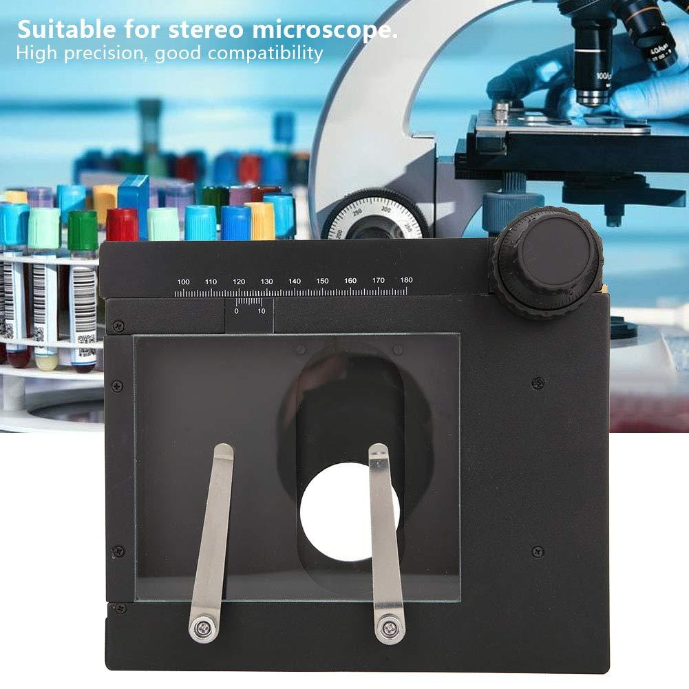 ASHATA Professional XY Gliding Table Manual Stage Removable for Stereo Digital Microscopes