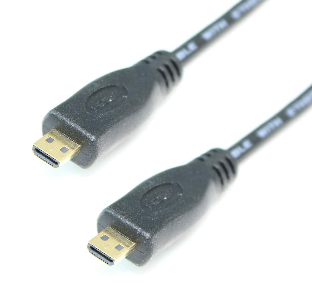 My Cable Mart MyCableMart 10ft Micro-HDMI to Micro-HDMI w/Ethernet Male to Male Cable (32AWG)