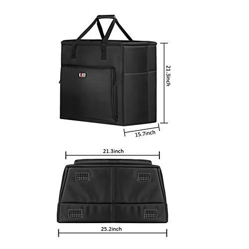 BUBM BUBM Desktop Computer Carrying Case, Padded Nylon Carry Tote Bag for Transporting Computer Tower PC Chassis,Monitor(Up to 27 inch),Keyboard,Cable and Mouse