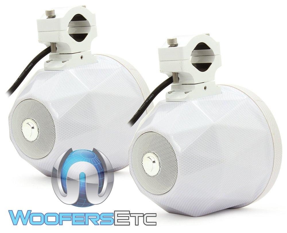 Diamond Audio Diamond Audio HXM65PODCFW 6.5" 80W RMS 2-Way Marine Coaxial Tower Speakers