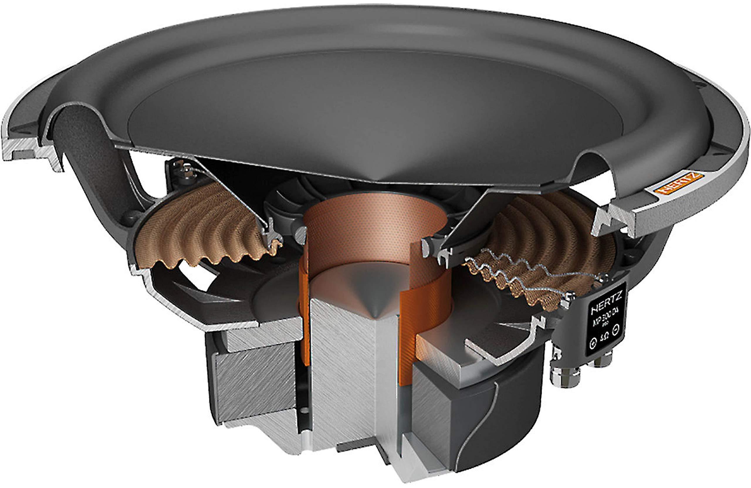 HERTZ HERTZ MP 300 D4.3 Mille Pro 12\" 1200W Sub Dual 4 Ohm Subwoofer Bass Speaker