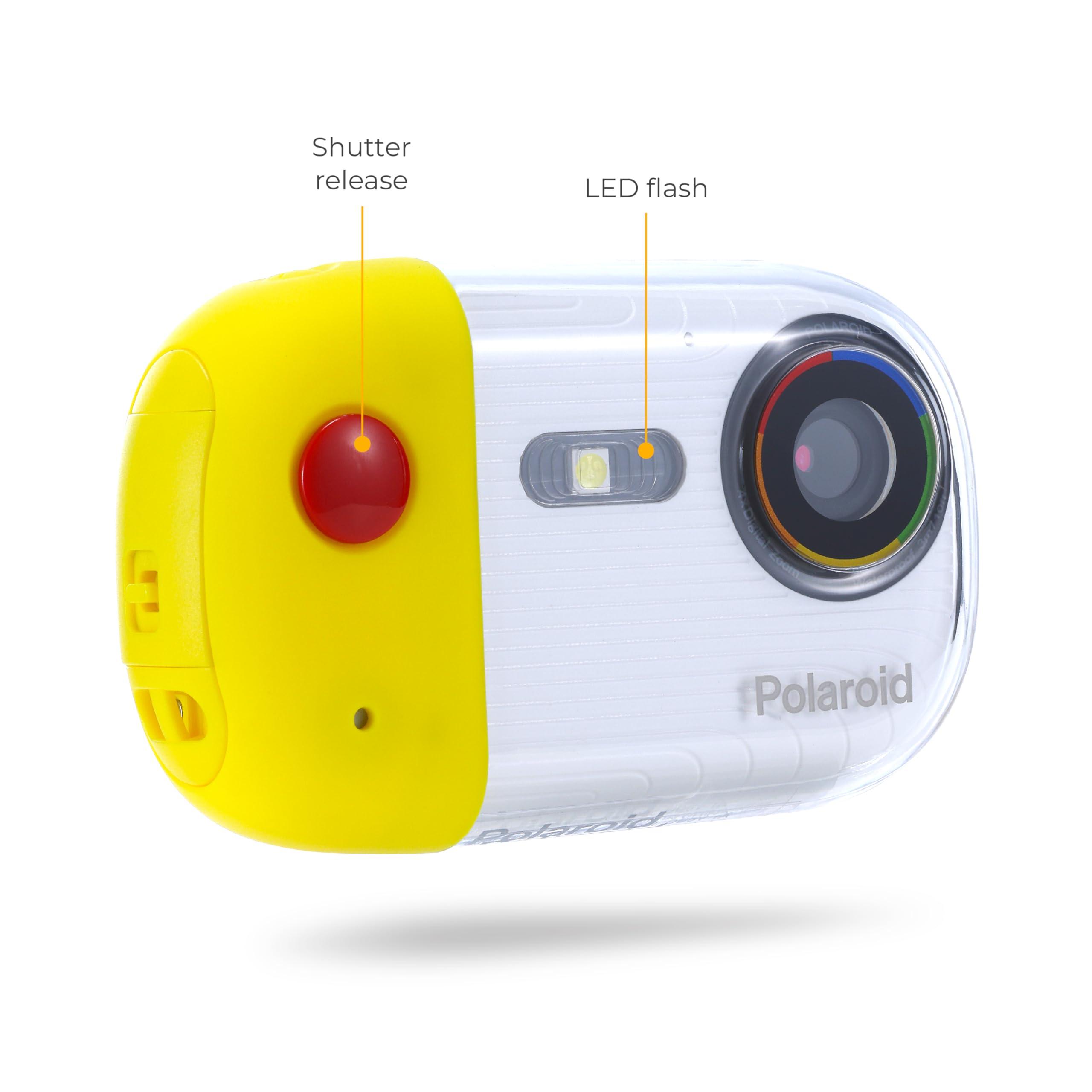 Sakar Polaroid Underwater Camera 18mp 4K UHD, Polaroid Waterproof Camera for Snorkeling and Diving with LCD Display, USB Rechargeable Digital Polaroid Camera for Videos and Photos