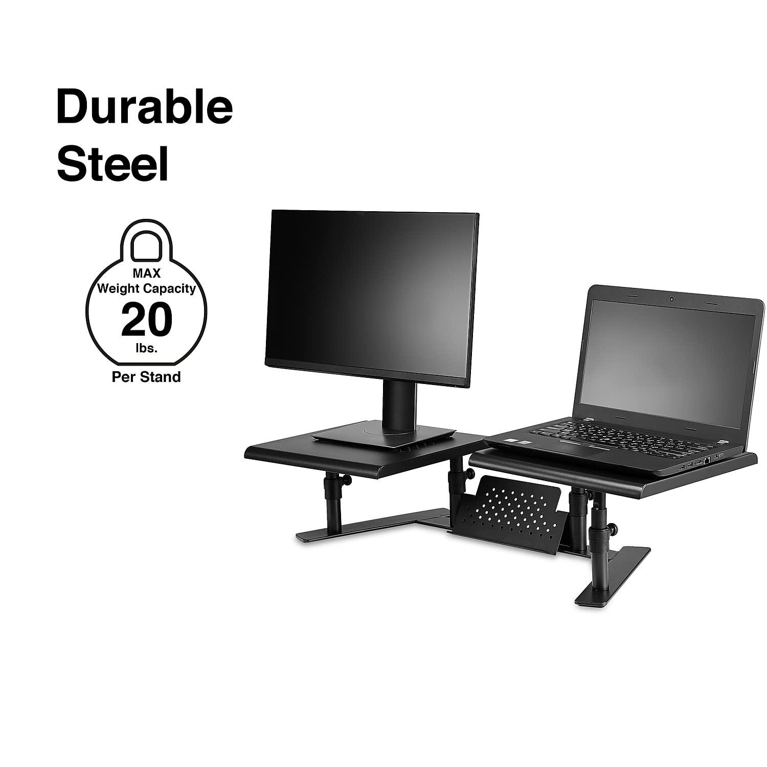 STAPLES Staples 2658099 Dual Monitor Adjustable Stand (51230)