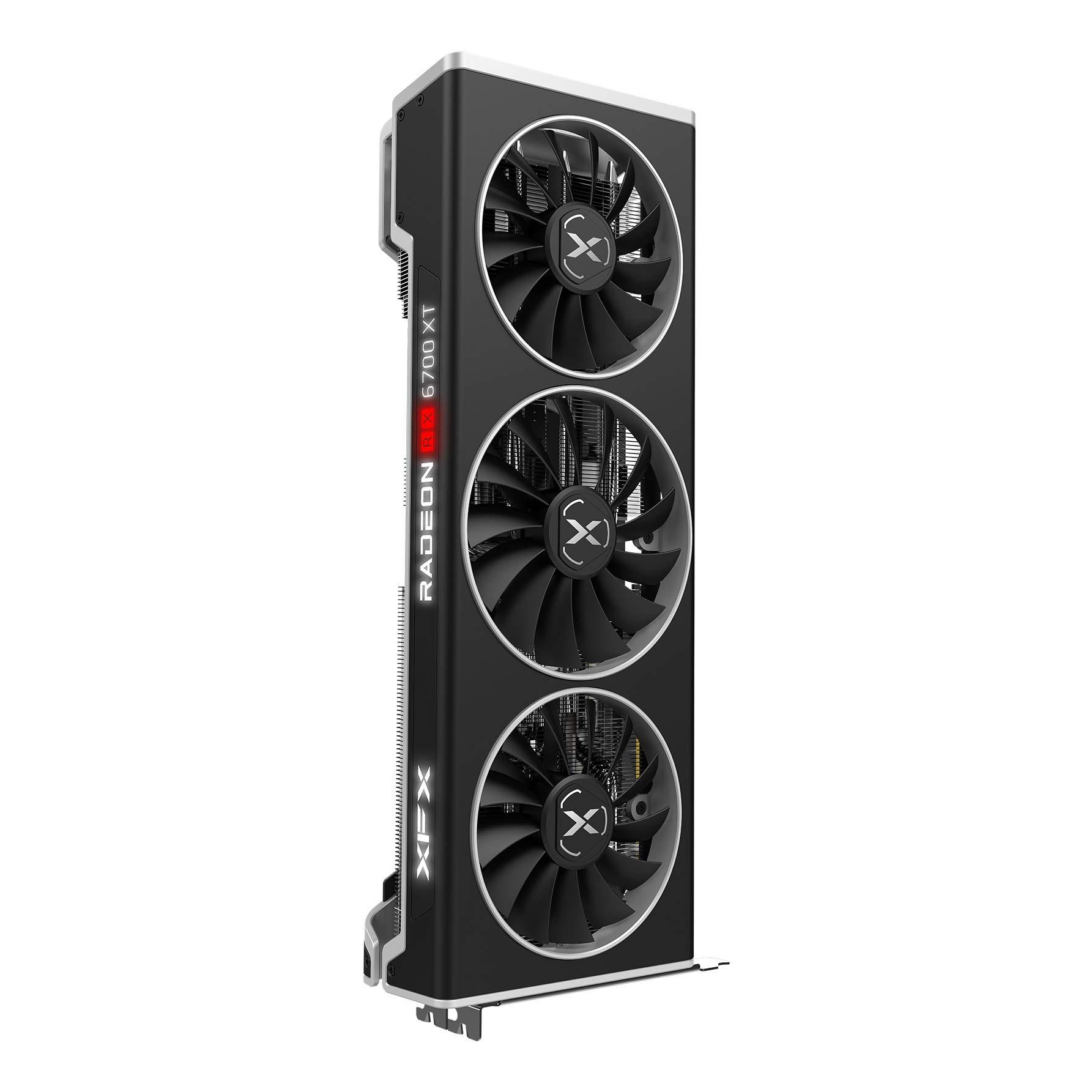 XFX XFX Speedster MERC319 AMD Radeon RX 6700 XT Black Gaming Graphics Card with 12GB GDDR6 HDMI 3xDP, AMD RDNA 2 RX-67XTYTBDP