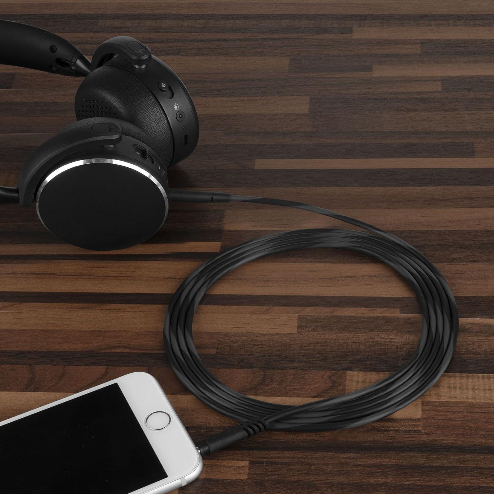 Linkidea Linkidea Audio Cable for AKG Y600NC, Y40, Y50, Y500, N60NC, N700NC, N60, N700NC M2M, Y50BT, Y45BT, N90Q Headphones, 3.5mm to 2.5mm Replacement Aux Cord (4.9 ft / 1.5m)