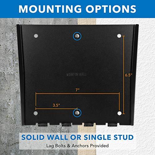 Mount-It! MOUNT-IT! Low-Profile Fixed TV Wall Mount With Removable Plate | Flush Wall Mounting Bracket Fits 23\" - 42\" Screens Up To VESA 200x200 mm, 66lbs Capacity, Black