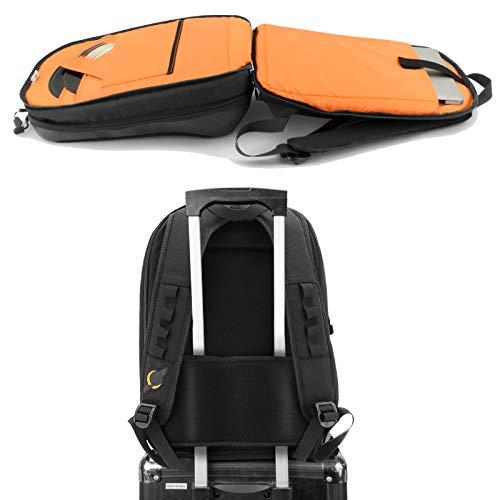 Jetpack Jetpack Slim Backpack for DVS, Mobile, or Club DJ Gig Set, Bag Carry Laptop, Stand, Tablet, Headphone, Vinyl Records, USB Mobile Devices, Needle Case, Cables, Microphone & More. TSA Compliant (Black)