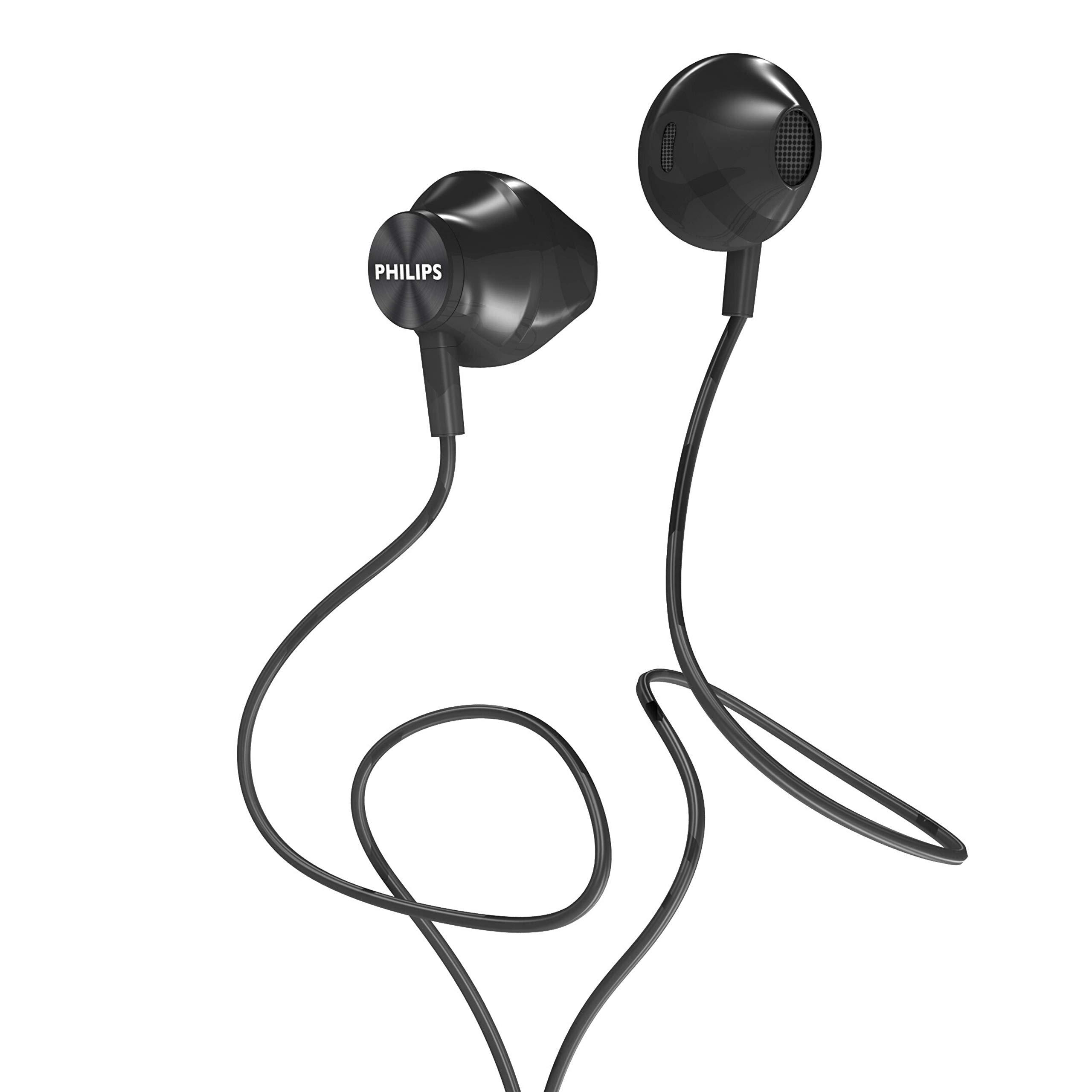 PHILIPS Philips Wired Earbuds Earphones, in Ear Headphones, Bass Crystal Clear Sound, Ergonomic Comfort-Fit