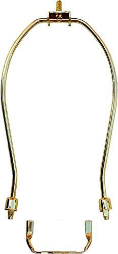 Urbanest Urbanest 6.5" Heavy Duty Harp Fitter For Lamp Shades with Saddle, Polished Brass