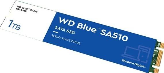 Western Digital Western Digital 1TB WD Blue SA510 SATA Internal Solid State Drive SSD - SATA III 6 Gb/s, M.2 2280, Up to 560 MB/s - WDS100T3B0B