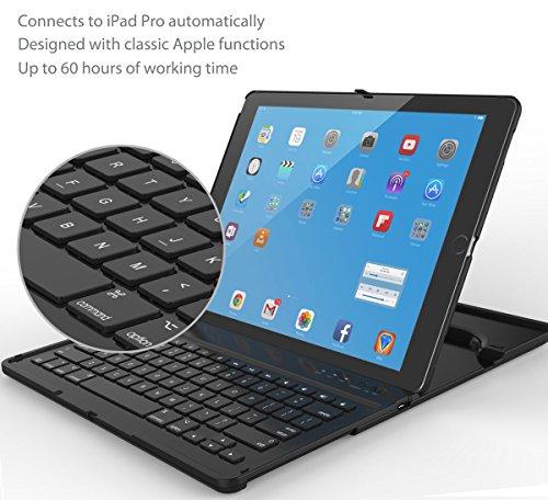 ProCase ProCase Keyboard Case for 1st & 2nd Generation iPad Pro 12.9 2017 2015, iPad Pro 12.9 Tablet Wireless Keyboard Case for iPad Pro 12.9\" (2nd & 1st Gen)- Black