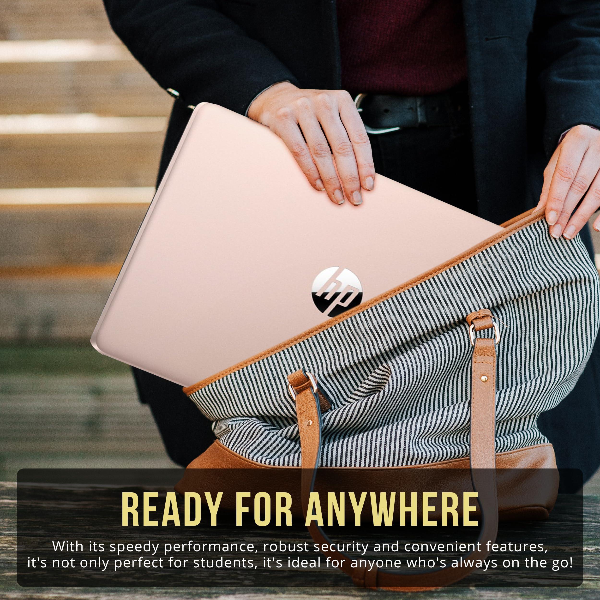 HP HP Stream 14" HD BrightView Laptop, Intel Celeron N4120, 16GB RAM, 256GB Storage (128GB eMMC + 128GB USB Card), Intel UHD Graphics, HD Camera, Fast Charge, 1 Year Office 365, Win 11 S, Gold