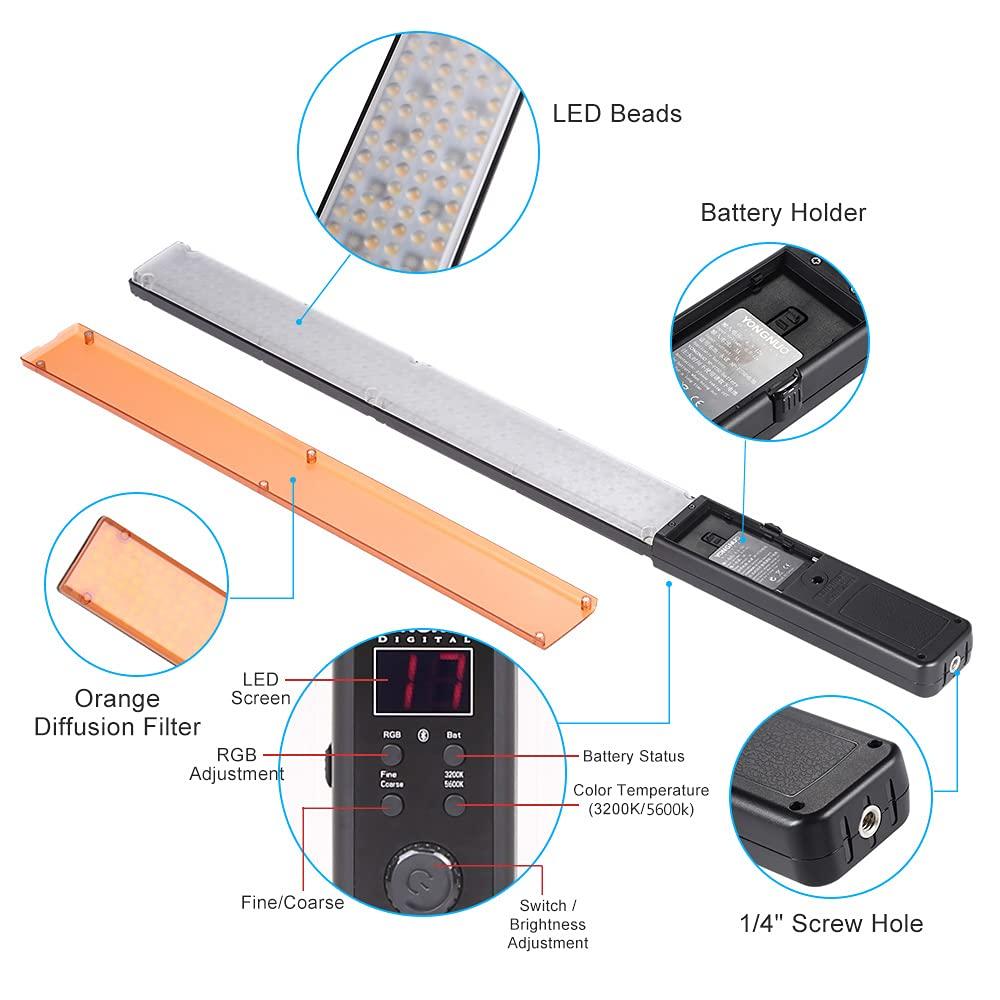 YONGNUO YONGNUO YN360 Handheld LED Video Light 3200k 5500k RGB Colorful Stick Professional Photo LED Stick