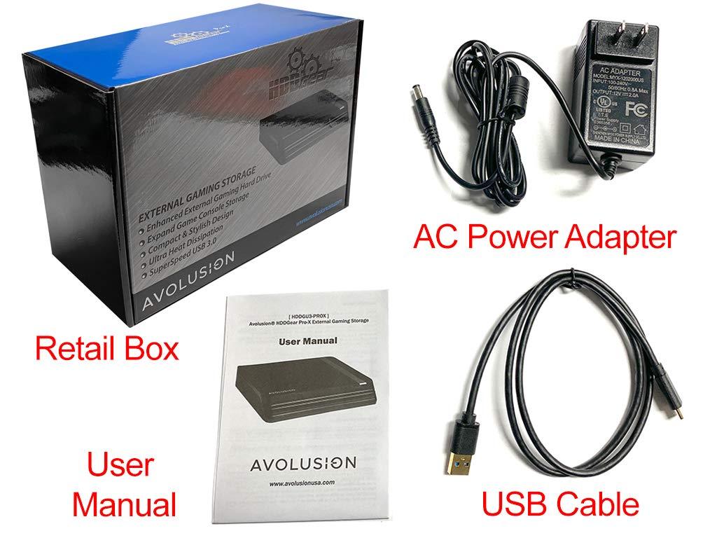 Avolusion Avolusion HDDGear Pro X 4TB USB 3.0 External Gaming Hard Drive (Pre-formatted for PS4 Pro, Slim, Original) (Renewed)