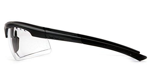 Pyramex Safety Pyramex Reatta Safety Eyewear, Clear Anti-Fog Lens With Charcoal Frame