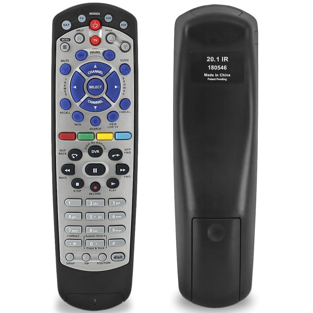 JKZTJOF IR Remote Control for Dish Network 20.1 Remote Control, JKZTJOF Receiver remote for Dish Network 20.1 IR Satellite Receiver TV DVD AUX