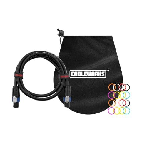 Gator Cableworks By Gator Cases Composer Series Deluxe 50 Foot Twist Lock Connector to Twist Lock Connector Speaker Cable; (GCWC-SPK-50-2TL)