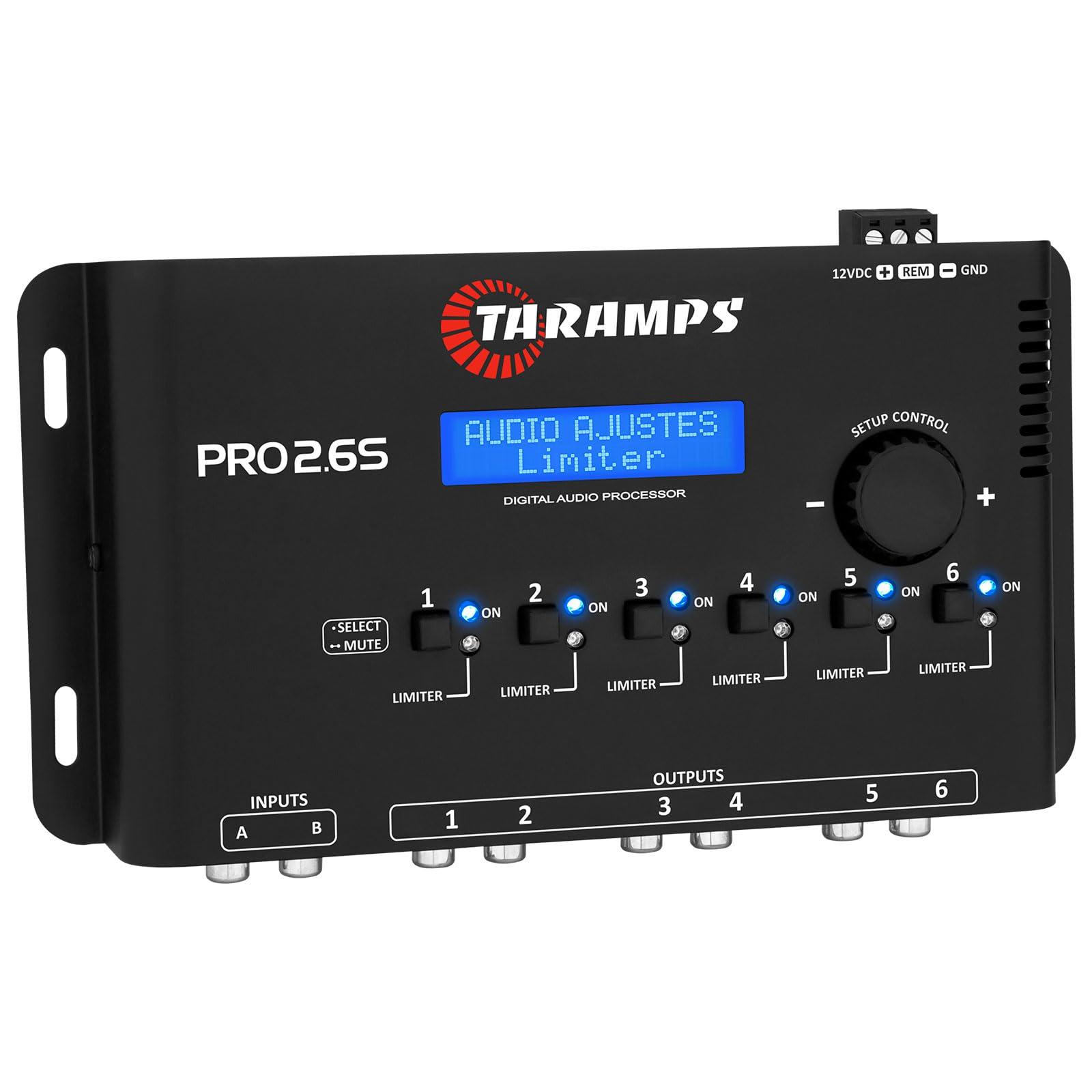 Taramp's Taramp\'s Pro 2.6S Digital Signal Processor Equalizer 3-band Graphic Equalization 6 Channels 18K Ohms(RCA) Output Impedance 47 Ohms Limiter Adjustable Car Audio System