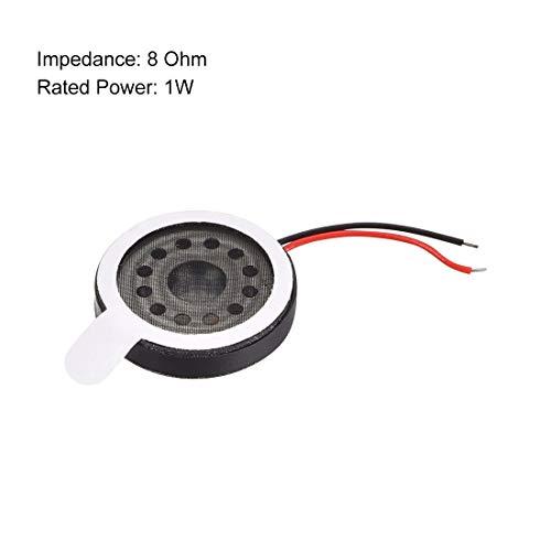 uxcell uxcell 1W 8 Ohm 16mm Dia Speaker with Wire for Electronic Projects 2pcs