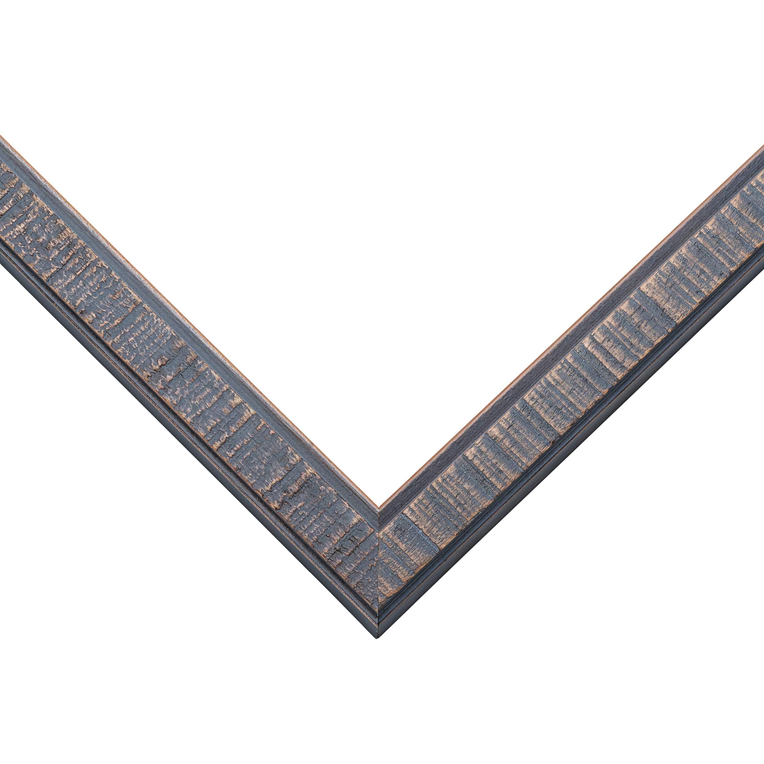 CountryArtHouse 17x25 Frame Slate Blue Distressed Rustic Solid Wood Picture Frame | 0.75 Inch Moulding Width | Includes UV Acrylic Plexiglass, Acid Free Foam Backing Board and Hanging Hardware | Sonoma Collection